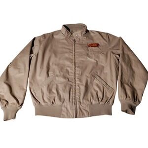 Northrup King Tan Jacket with Lining K - Brand USA - Imperfect Vtg Sz L